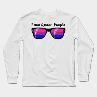 Bisexual Sunglasses - Queer People Long Sleeve T-Shirt